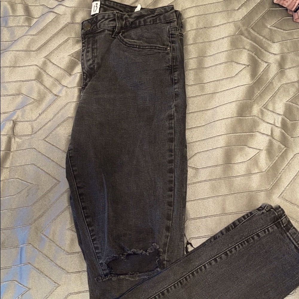High rise Black Garage Jeans
